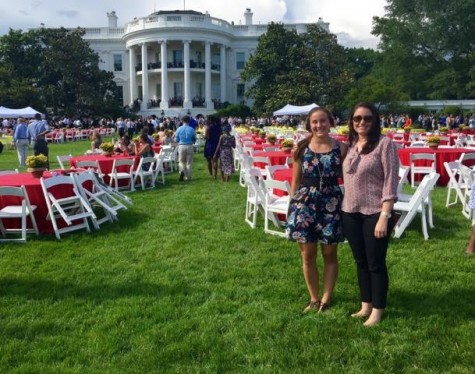 With Julia Lester and senior here at Academy also Jolene's youngest sister ,at the 2015 White House Summer Event. 