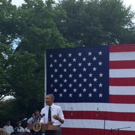 President Obama speaking to appointees across his Administration at the 2015 White House Summer Event.
