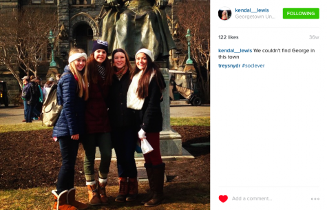 Senior Kendal Lewis shared this photo on Instagram on the March for Life in 2015.