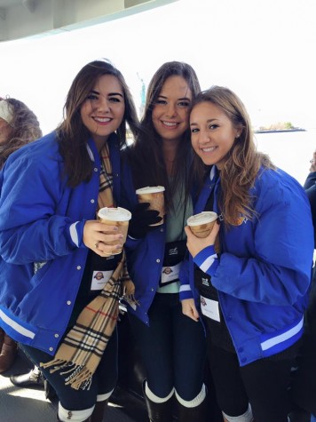 Credit: Maddie Matesich Keeping warm on the harbor boat with some coffee #floridians 