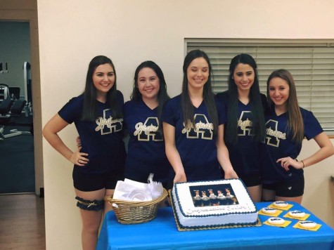 The Jaguarettes Seniors celebrated with a special cake with their fellow teammates