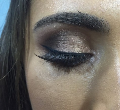 Lily Oliva with her winged eyeliner for homecoming court. Credit: Lily Oliva/ Achona Online