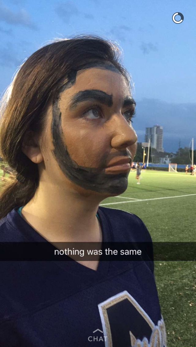 "Nothing was the same" was referenced several times to Matesich while in her Drake face-paint