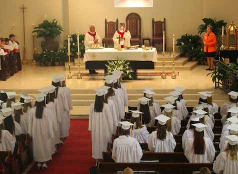 Baccalaureate Mass is the last mass the seniors attend as a class. 