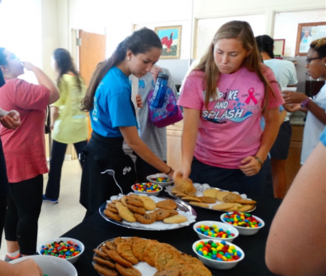 Credit: Sophia Mastro/Achonaonline. By the end of the day, the senior girls had cleared an entire table of cookies and snacks. 