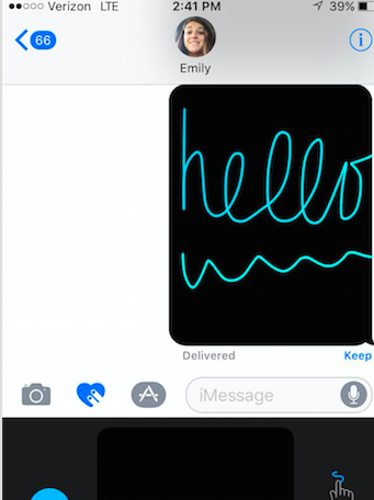 "I think the new animations on iMessage are so entertaining that I played with them for a solid twenty minutes when I updated my phone", stated senior, Zoe Cuva. 