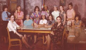 Sharrieff and cast of the Twelve Angry Women play in 1980. 