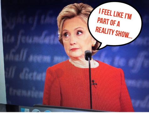 Hillary frequently conveyed her astonishment at, in her opinion, Trump's over the top temperament. Photo Credit: Alex Smith/Achona Online