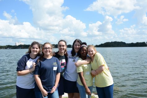 Sophomores enjoy the day with one another while expanding their recognition of faith and friendship.