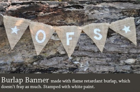 Burlap Banner