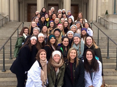 AHN represents their school at the Prayer Vigil for Life. Photo Credit: Julia Metzger