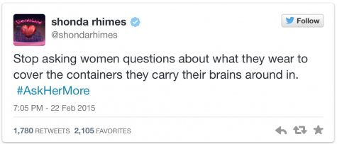 Shonda Rhimes shares her thoughts on the trending campaign #AskHerMore