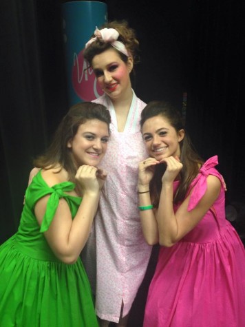 Edna Turnblad posing with her dancers! 