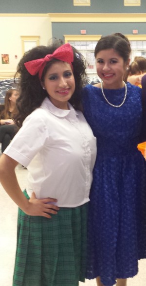 "Tracy" and "Amber" pose after their show!