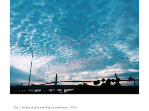 Here, Anello captured a shot of the sunset one evening.