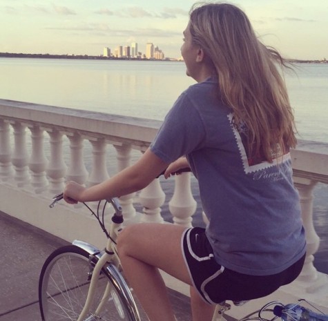 Grace enjoys outdoor actives such as biking with her sisters.