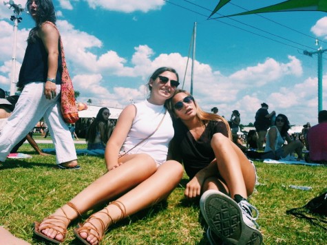 "Seating in the sun and watching bands from afar with your best friends is the best part"- Nina Alberte