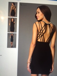 Freshman Claudia Silver's scrappy black homecoming dress