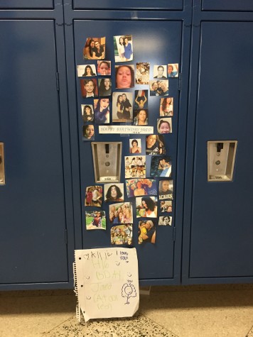 Freshman rummage through old photos to hang up on their closest friends lockers