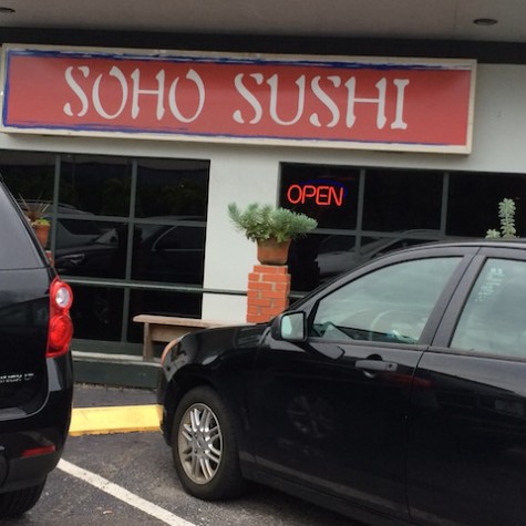 Soho Sushi is located on 3218 W Kennedy Blvd, Tampa, FL 33609 Soho Sushi Hours: Monday: 11:30-2:00pm, 5:00-10:00 pm Tuesday: 11:30-2:00pm, 5:00-10:00 pm Wednesday: 11:30-2:00pm, 5:00-10:00 pm Thursday: 11:30-2:00pm, 5:00-10:00 pm Friday: 11:30-2:00pm, 5:00-10:30 pm Saturday: 5:00-10:30 pm Sunday: Closed Credit: Jacqueline Brooker