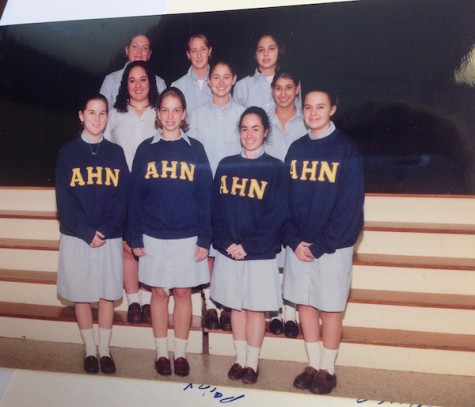 Erin Krukar and friends pose for club picture day Credit: Erin Krukar