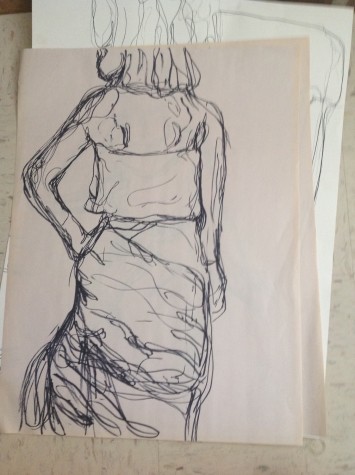 One of the "quick" drawings by Natalie Cevallos. She sketched this in less than a minute