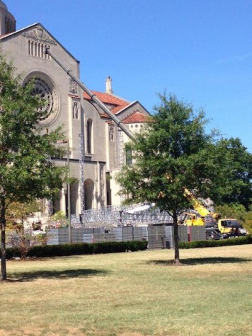 A lot of work has gone into the Pope’s visit, especially security arrangements Credit: Emily O'Loughlin