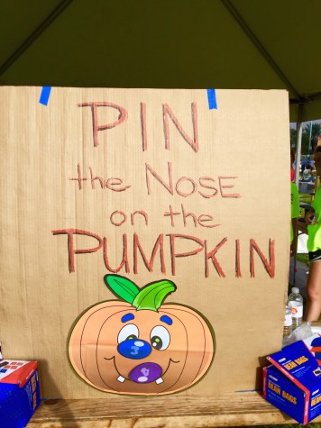 "Pin the Nose on the Pumpkin" was an activity run by Seniors, Linsday Boos and Skyler Sinardi. With their assistance, this game continued from dawn till dusk!
