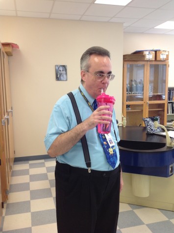 “There are no girls in this school who have ever been truly hungry. When you think you’re hungry drink water!” Mr. Sloshberg reminds us for when we forget. Photo Credit: Grace Toups