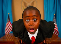 Kid President's Facebook page has nearly 500,000 likes.