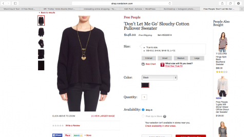 You can see here above the sizes, that the sweater is true to size Credit: Nordstrom 