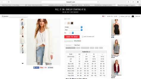 This is an example of your standard size chart you can use when deciding which size you should get. Credit: Forever 21