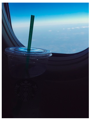 Tip: to avoid dehydration while flying, make sure to supply yourself with plenty of water. Stop at Starbucks after passing your terminal for a Venti ice water.
