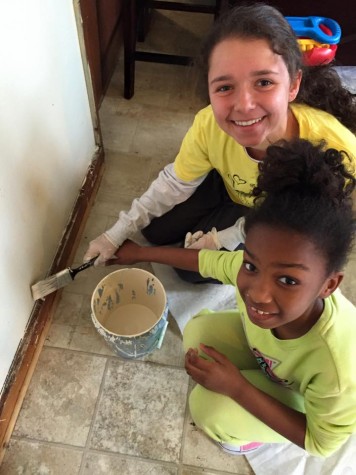 Junior Victoria Baldor volunteered through school to fly to Jonestown, Mississippi to pursue her passion of children. Credit: Nicole Browne