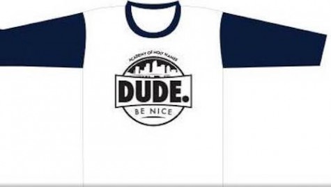 "DUDE. Be Nice" shirts are on sale for $20