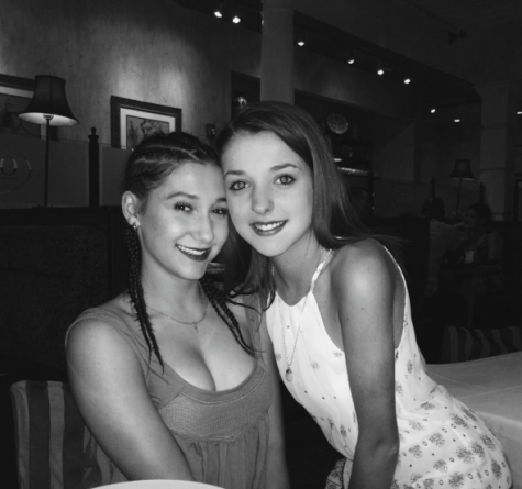 Sophia Doussan and Saragail Flynn enjoy a birthday dinner. Credit: Sophia Doussan