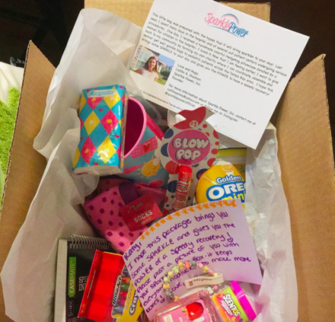 "The packages include everything a patient needs to help pass the time during their hospital stay." says Shannon. Credit: Caitlin Shannon