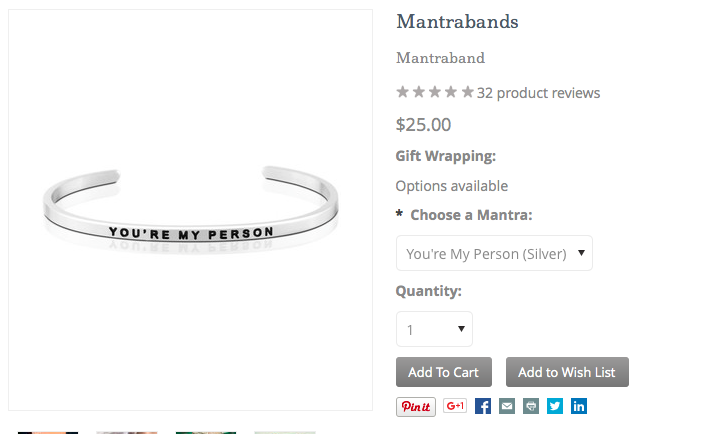 Any gal close to you, best friend, sister, mom would love this gift- especially with its sweet saying they can wear on their wrist and think of you!