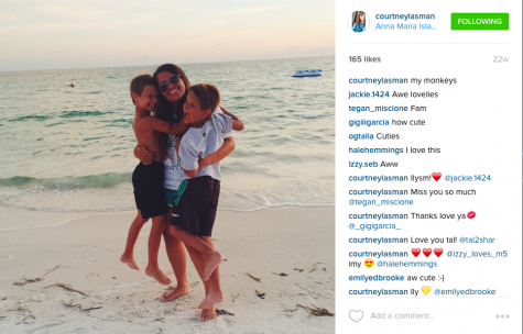 Courtney Lasman (10) with her two younger brothers bonding at the beach. 