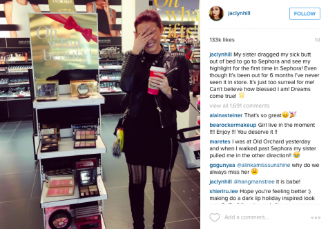 Jaclyn Hill in our very own international mall! Picture found on her Instagram (@jaclynhill)