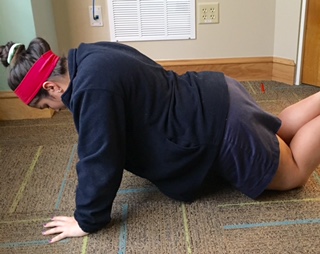 Beginning with "girl" push-ups are okay while you are getting started with exercising!