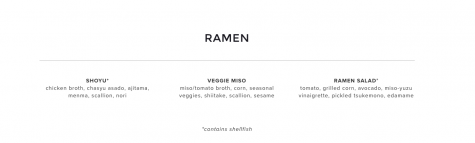 Ichicoro Ramen lunch menu. Credit: Ichicoro.com