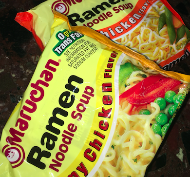 Instant Ramen is popular among those in college. Credit: Audrey Diaz 