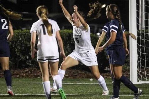 Is Lester cheering because she scored or because she was named TBO Athlete of the Week? Probably both.