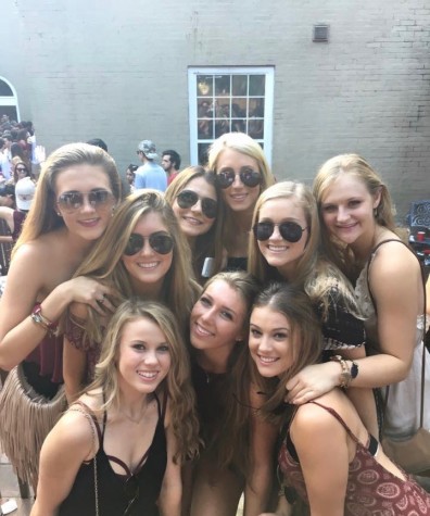 A group of seniors gather at Florida State University, immersing themselves in the campus on a game day to get the feel of the school.