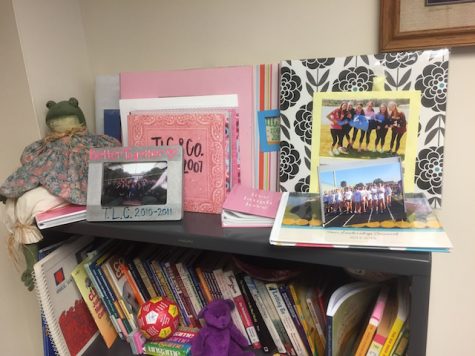 Debbie Lubrano loves her students from all years. She keeps the memories all around her office.