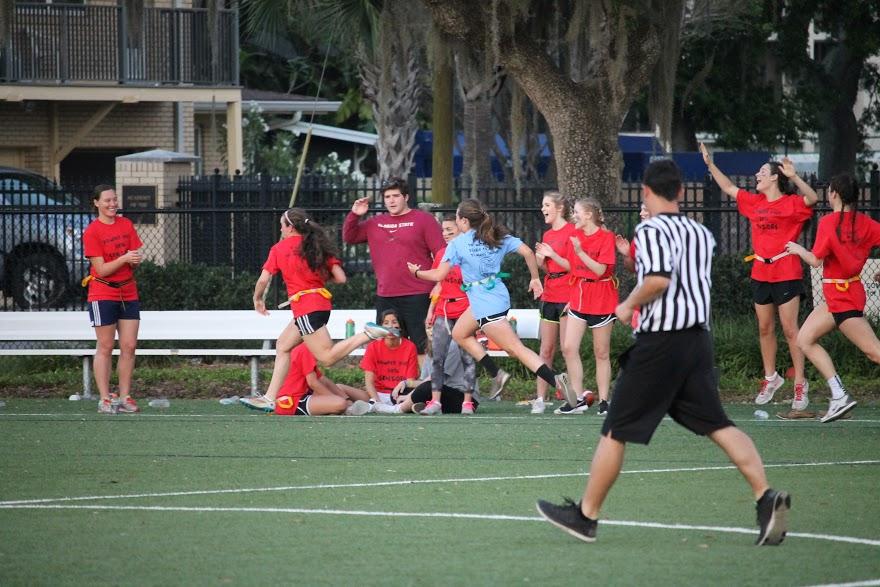 The excitement was at it's peak when Lester bolted down the field and overtook all the Juniors.