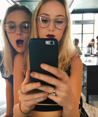 Mckenna Davey and twin, Morgan Davey are both rocking the subtle wing.