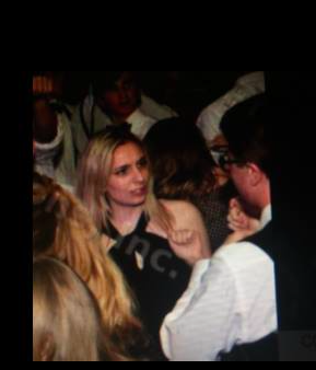 Grace Baxter caught in the act of giving her boyfriend sass.