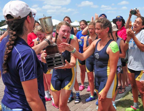 Believe it or not, Abby Morris tried to eat cereal out of this trophy. 